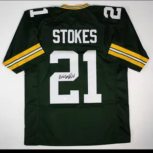 Eric Stokes Autographed Jersey High-Quality Fabric Unique Design for Collection Green Bay Packers #21
