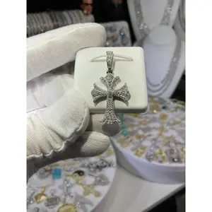 CH Inspired Moissanite Cross Pendant