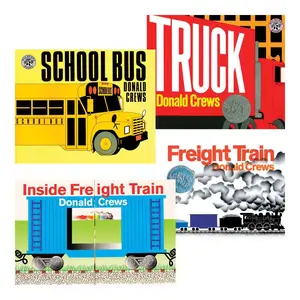 Kaplan Early Learning Company Donald Crews Vehicles and Trains Board Books - Set of 4