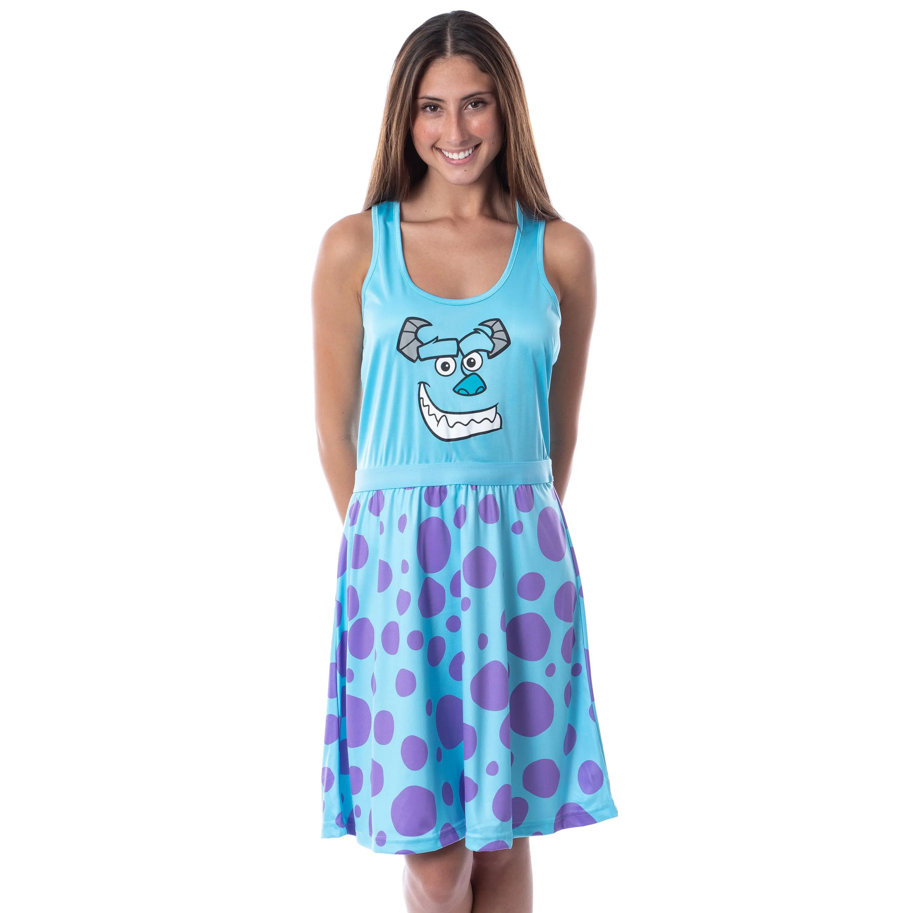 Disney Monsters Inc Womens Sulley Pajamas Nightgown Costume Dress