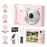 Retro Compact Digital Vlogging Camera - 2.4 inches LCD Screen, 800mAh Rechargeable Battery, 64GB SD Card, Webcam Mode, Recording Button, Data Cable, for Novices, Father's Day Gifts (Compact Camera Option)