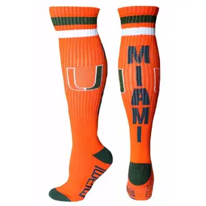 Miami Hurricanes Orange Tube Socks