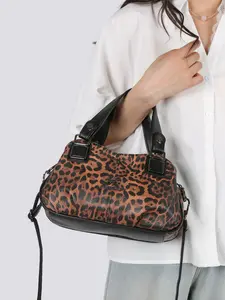Fashionable Leopard Print Casual Trendy Handbag for Women, Autumn & Winter Daily Commuting, Shopping, Dating, Gift Giving, Versatile Design, Pu Leather Bag