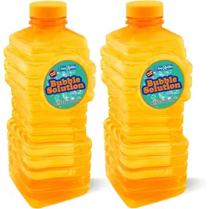 Bubble Solution| Bubbles Refill Solution 4L/136oz.| 2-Pack Ready to Use Solution for Bubble Machines & Other Bubble Blower Toys for Toddlers & Kids| Easy Grip Bulk Bottle