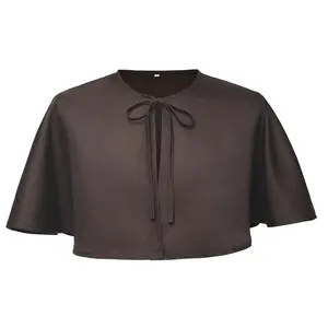 BLESSUME Unisex Medieval Short Cape Cloak