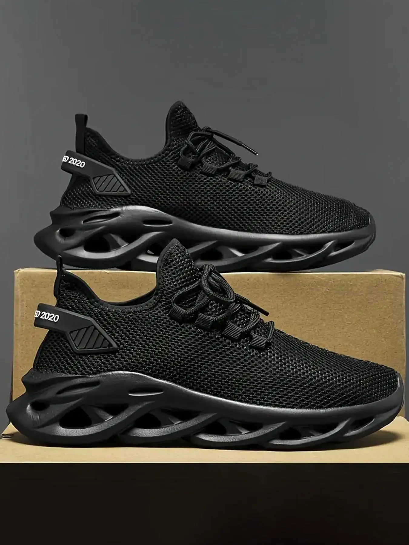 Birthday Gift, Men's Casual Lace Up Low Top Sneakers, 1 Pair Lightweight Breathable Comfortable Sports Running Shoes for Daily Wear, Perfect for Stude