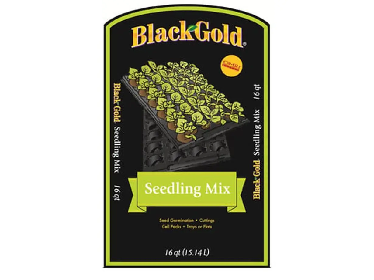 Sungro 1411002.Q16P 16 qt (12 lbs) Organic Blend Seedling Mix, Double-Screened Canadian Sphagnum Peat Moss Mix, Silicon-Enriched, High Germination, Easy Transplanting (Bagged Soils, Mulches & Planting Media), 16 Quart