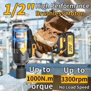 Hanwise 20V Wireless Impact Wrench, ImpactWrench High Torque, Wireless Wrench KitTools,EquippedWith 2.0Ah-4.0Ah Optional Batteries. Wireless Drill/driverCompatible with Car, Motorcycle Repair -An Ideal Gift for Mechanics, DIYEnthusiasts And Men