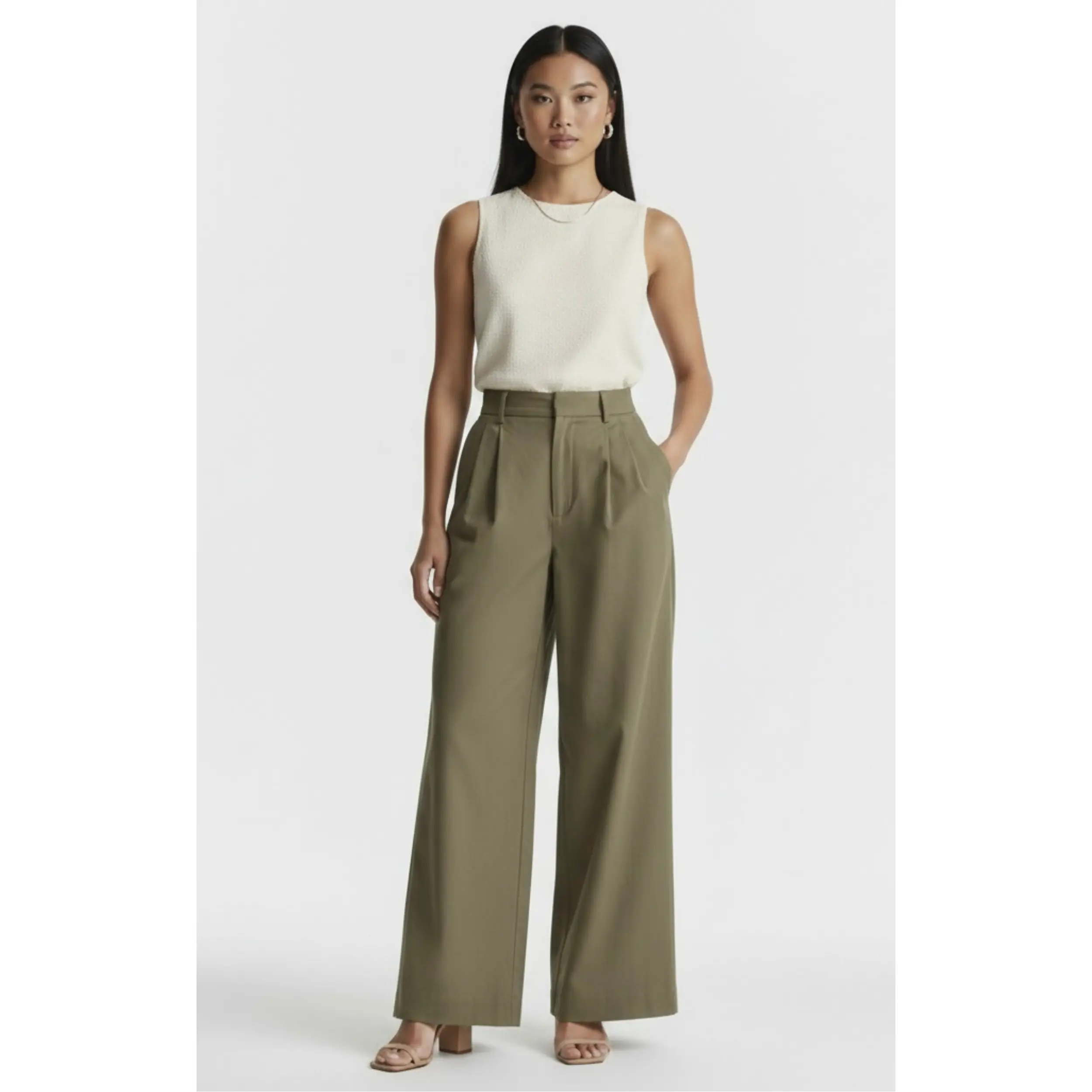 Lula Linen Pants - Green