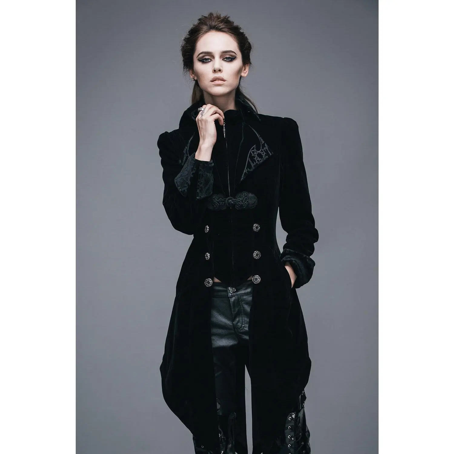 Victorian Vampress Coat [BLACK]