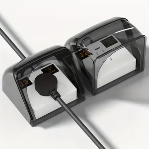 1/2pcs High-Quality Outdoor Socket Waterproof Cover - Durable ABS, Rainproof Electric Plug Protector for Yard Safety
