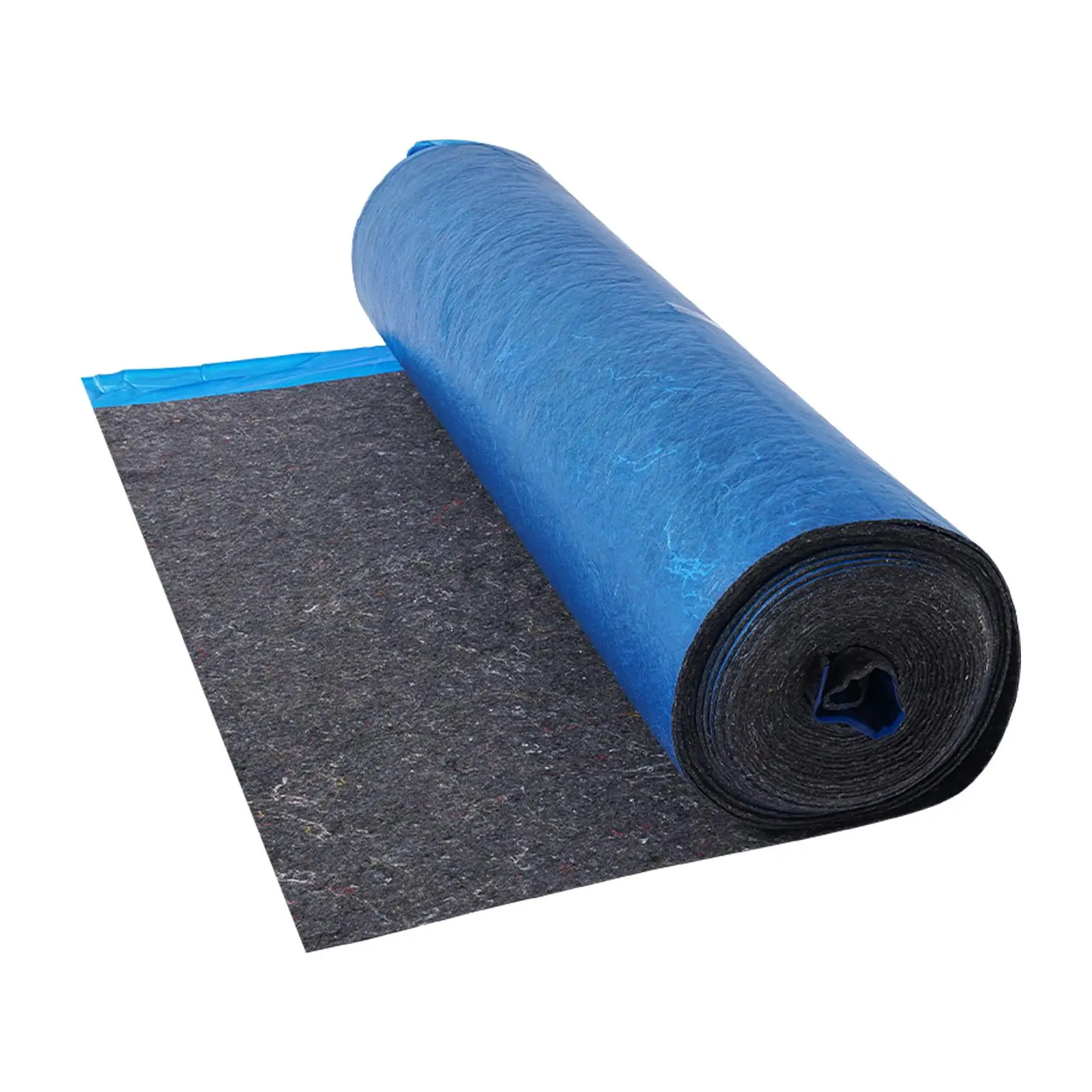 【SummerFinds】VEVOR Floor Underlayment 100 sq. ft/Roll, 3 mm Thick Laminate Flooring Padding with Attached Vapor Barrier, Heavy Duty Fiber + PE Film, Soundproofing & Noise Reduction, Ideal for Vinyl Wood