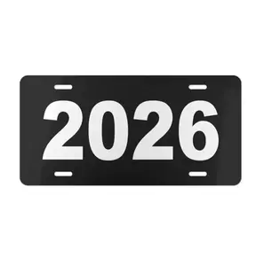 2026 Year Plates Car Front Plate, Vanity Tag, Aluminum License Plate for Men Women Car