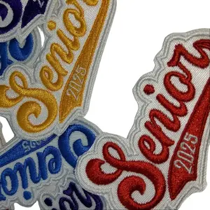 Custom Embroidery Patch - Senior 2025-Trucker Hat- Small Size 3 Inches