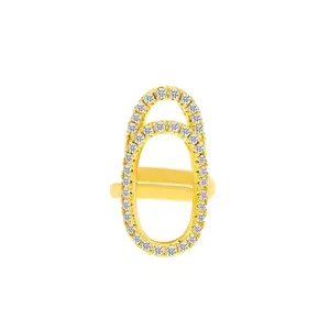 Women's 3pc Adjustable Antique Spoon Ring Set - Elegant Rhinestone & Cubic Zirconia Vintage Jewelry for Beach, Festival, Party