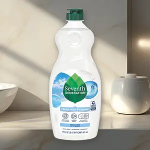 Seventh Generation Free & Clear Liquid Dish Soap 19fl oz - Free & Clear Dish Soap, 19fl oz, for Sensitive Skin, Hypoallergenic, Eco-Friendly, Travel Size