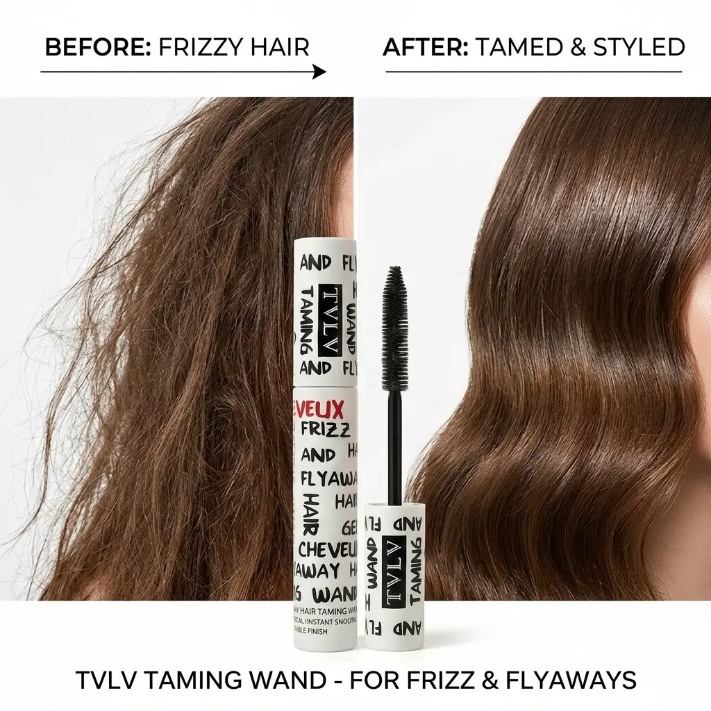 Taming Wand - 24H Frizz Control Anti-Flyaway Finishing Stick Portable Nourishing Hair Gel for All Types Travel-Friendly Instant Flyaway Tamer Compact Haircare
