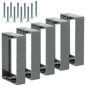 34 single gang receptacle outlet box extenders ul listed screws 632 x 125 electrical outlet extender for electrical box electrical outlet switches blackgray