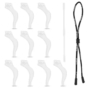 Eyeglass Ear Grips -Pairs eye glasses ear grippers Anti-slip Holder, Silicone Ear Hook, glasses ear grip Sleeve Retainer for Sports Glasses, Sunglasses Reading Glasses