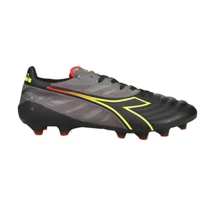 diadora Mens Brasil Elite Veloce Made In Italy Lpx Soccer Cleats Cleated, Firm Ground - Black