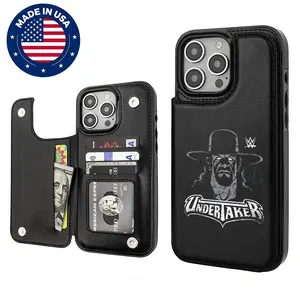 The Undertaker WWE Alternative Mechs Aesthetic Design Pattern Casing For iphone 16 15 14 13 12 Plus Pro Max Flaunt Mobile Phone Case TPU Pu Leather Card Holder Drop Protection Shockproof Protector Vintage unique Fashion Trend Anti-scratch Stylish Smartpho