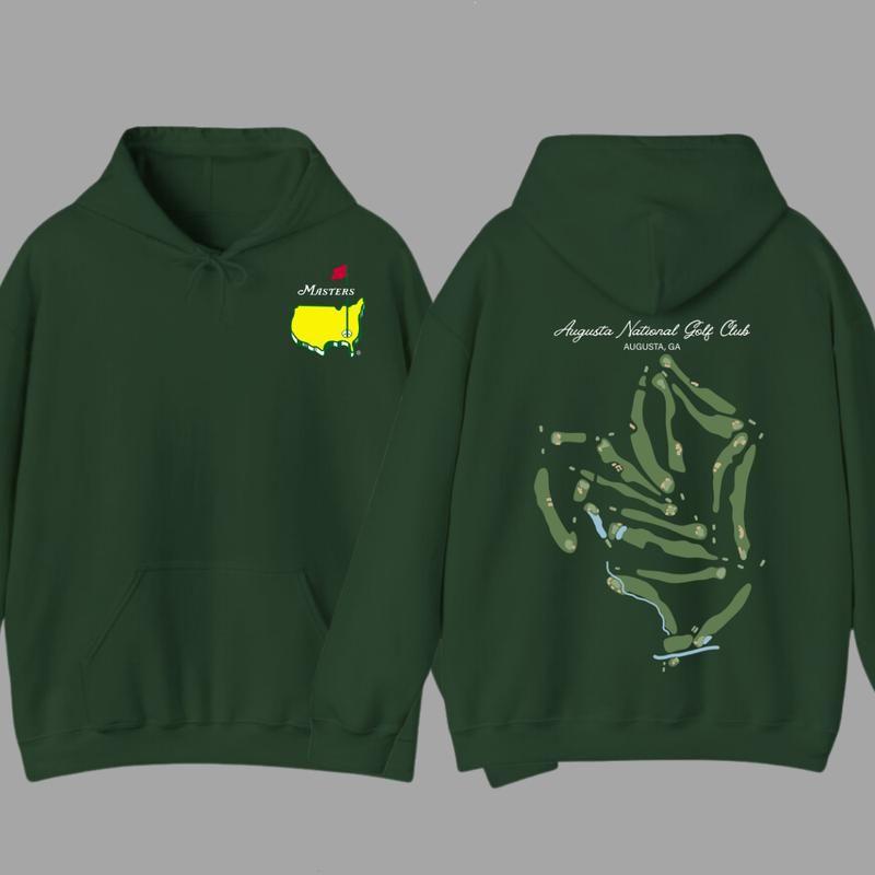 Augusta National Course Map Golf Hoodie, Augusta National Golf T-Shirt, The Masters Tournament Golf Hoodie For Men, Gift For Men