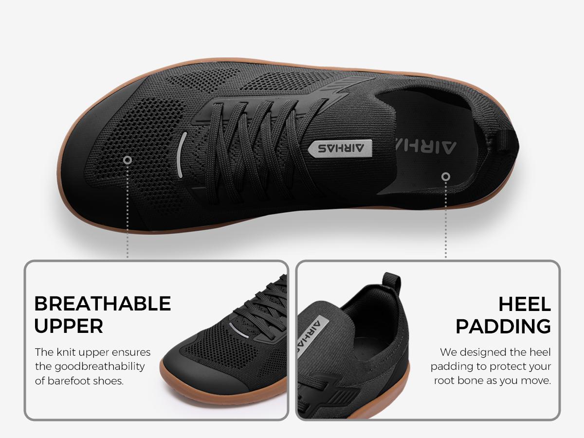 Airhas Men's Barefoot Shoes Zero Drop Wide Toe Box Minimalist Slip-on Gym Shoes for Men Deadlift Cross Training Sneakers #Outdoorfun #TikTokShopBlackFriday