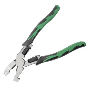 Heavy Duty 10-in-1 Multi-Function Wire Stripping Pliers with Voltage Tester, Ideal for Electrical Repairs, Crimping, Cutting, Stripping, and Workshop DIY Projects