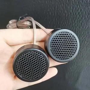 20241 Pair Universal Mini Dome Tweeter Car Speakers, High Efficiency Super Tweeters, ABS Material, Matte Finish, Hard Wired, ≤36V, Automotive Interior Loudspeaker Horn for Vehicle Audio System2025