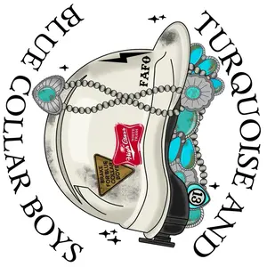 Blue collar boys 3x3 sticker