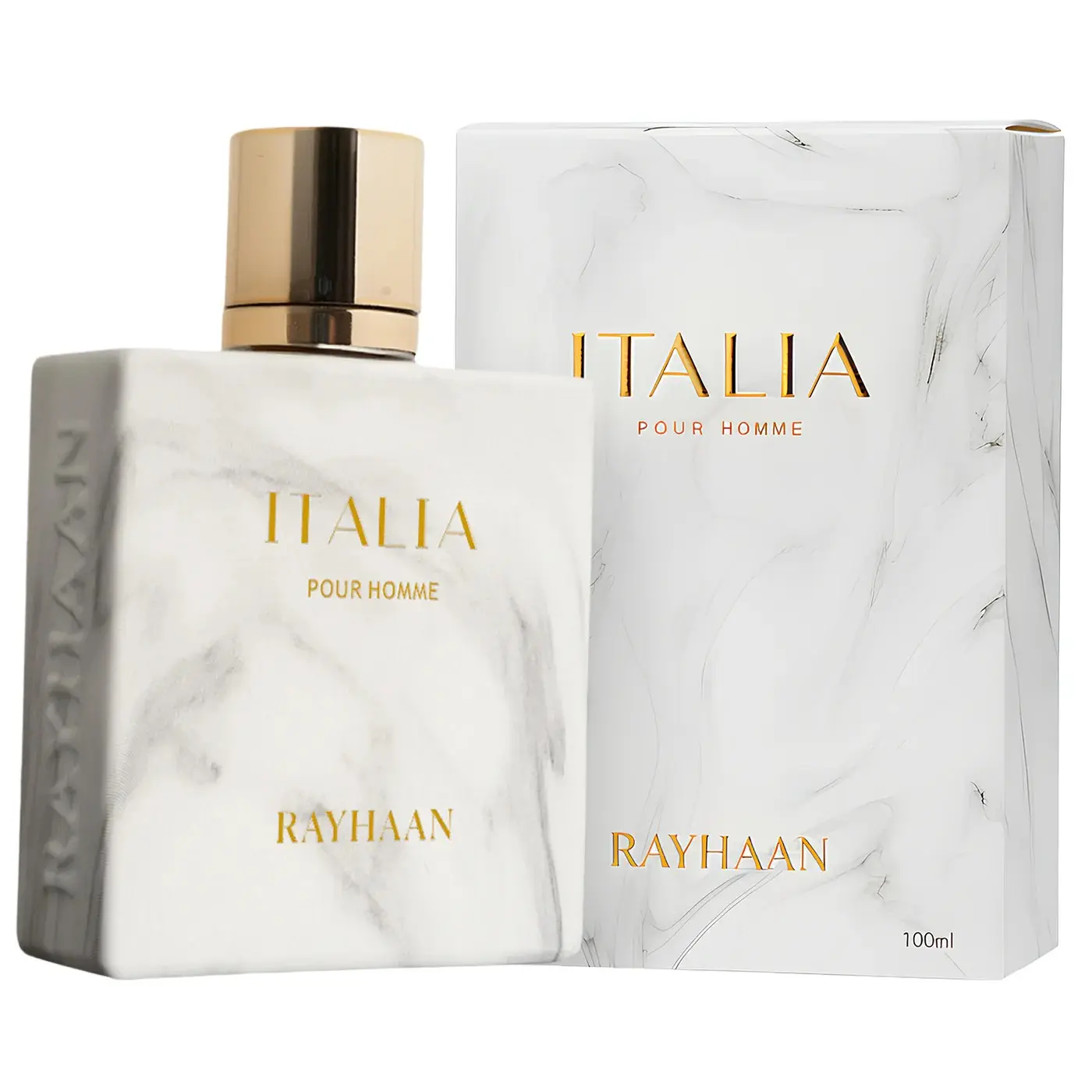 Rayhaan Italia Eau de Parfum Spray for Men 3.40 Ounce Pure Musk High Quality Fragrance