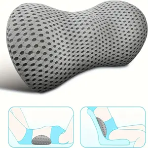 Memory Foam Lumbar Support Pillow for Office Chairs and Car Seats - Adjustable Relief for Sleeping and Resting