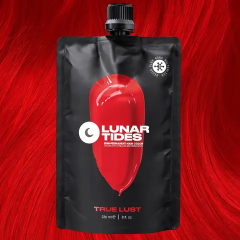 Lunar Tides Bright Red Hair Color Semi-permanent - True Lust Hair Dye Haircare