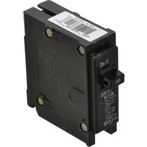 Eaton Cutler-Hammer 30 Amp, 120/240 VAC, 1 Pole, Plug In Type BR Circuit Breaker Thermal Magnetic Trip, 10 kA Breaking Capacity, 14-4 AWG BR130