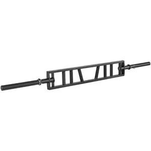 VEVOR Multi-Grip Barbell, 2-inch 3 Positions Swiss Bar, 550 LBS Capacity Heavy Duty Swiss Barbell Training Equipment, with 2 Collars and Knurled Grips, for Home Gym, Support Pressing, Lifting CurlsSummervibes