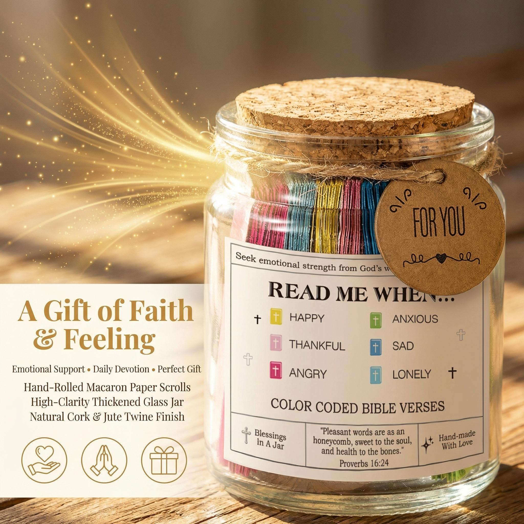 Bible Verse Jar: Read Me When You Open the Jar—A Mother’s Day Gift. Daily Encouragement, Inspirational Prayers, and Reflections. A Graduation Gift for Her. A Gift from a Daughter to Her Mom. Christian Gifts for Women