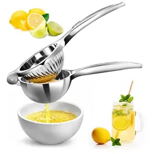 Stainless Steel Lemon Squeezer – Lemon Juicer Squeezer Manual Citrus Juicer | Dishwasher Safe Citrus Press | Corrosion-Resistant | Effortless Maximum Juice Extraction for Lemons, Limes, Oranges & More