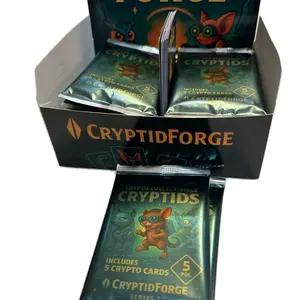 Case of Crypto Collectible Cryptids booster packs for your store! This package includes the display box and 16 booster packs.