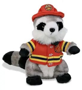 PLUSH FIREMAN - SUPER SOFT PLUSH - RACCOON