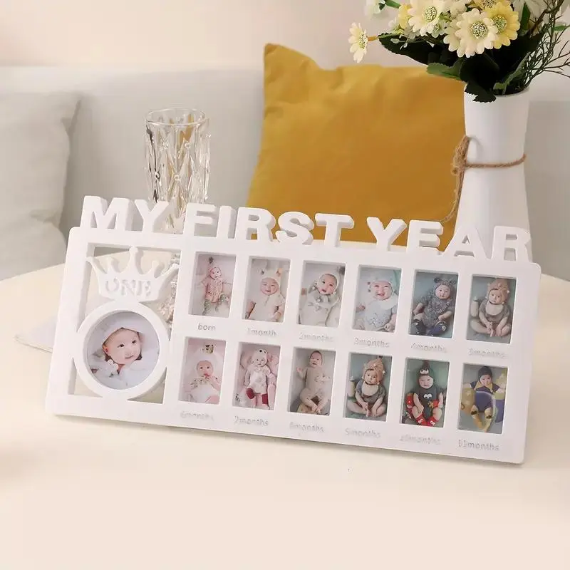 Wooden Photo Frame, DIY Desktop Photo Frame, Photo Display Frame for Home Office Desk, Gift for Mom, Birthday Gift, Sturdy Frame Design, Picture Frame, Picture Frames for Desk, Home Decoration