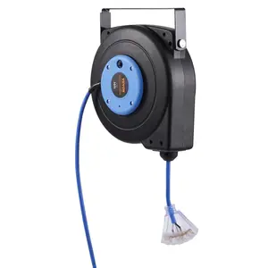 VEVOR Retractable Extension Cord Reel Power Cord Reel 30FT 16AWG/3C SJTOW