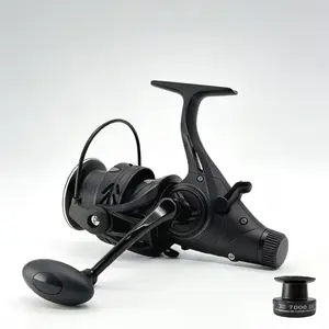 TRONMER 6000/7000 Spinning Fishing Reel with Spare Spool, 15KG Max Drag 5+1BB Smooth Long Casting Reel, Saltwater Resistant Surf Fishing Boat Fishing Reel for Big Game