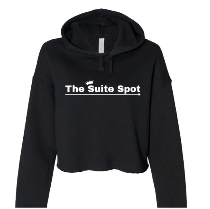 The Suite Spot Signature Cropped Fleece Hoodie – Women’s Relaxed Fit