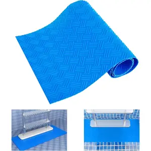 Pool Ladder Mat- 9" x 36" Non-Slip Pool Step Mat-Protective Swimming Pool Ladder Mat for Above Ground Pools Steps Stairs Ladders (Stripe-1PC)