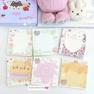 50 Sheets Kawaii Cartoon Square Memo Pads Paper To Do List Journal Note Paperlaria DIY Material Stationery