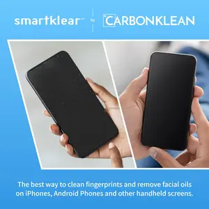 Carbon Klean SmartKlear Smart Phone Screen Cleaner - Efficient and Durable Carbon Microfiber Technology (Injected Purple)