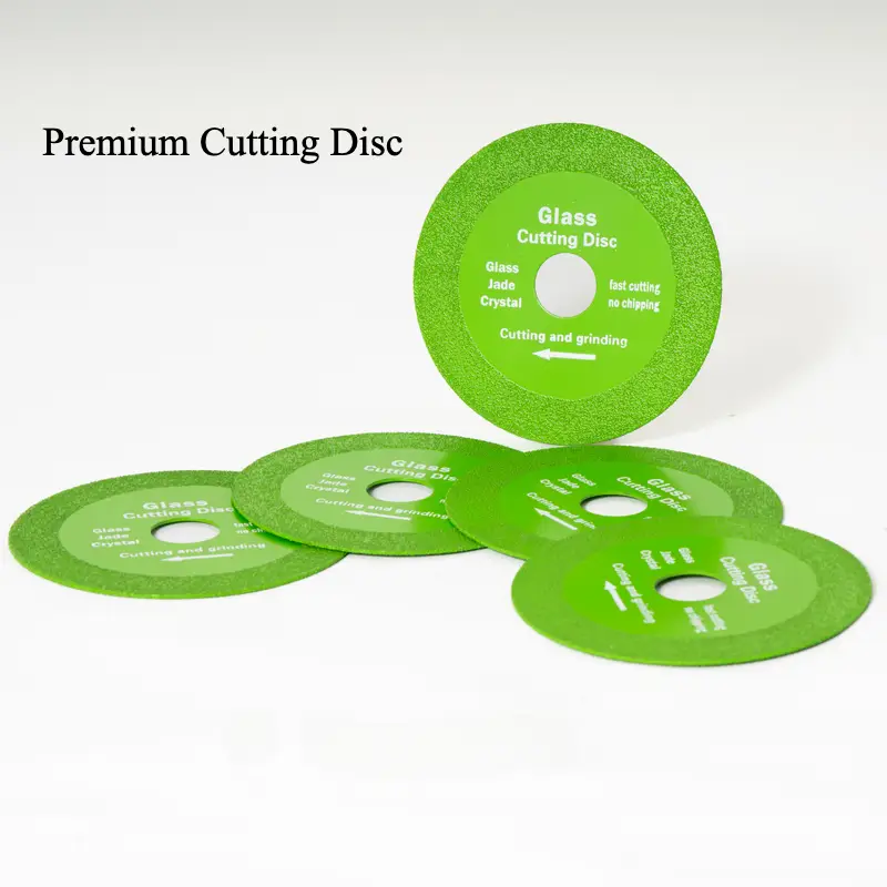 100mm Premium Glass Cutting Disc, Cutting Sand Wheel, Professional Cutting And Grinding Disc for Glass Ceramic Diamond Marble Jade Crystal, Durable cu