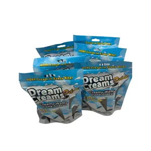 Dream Creams Cookies & Cream Waffle Cone Snacks 6 Bags of 4 Cones Each Wrapped to go
