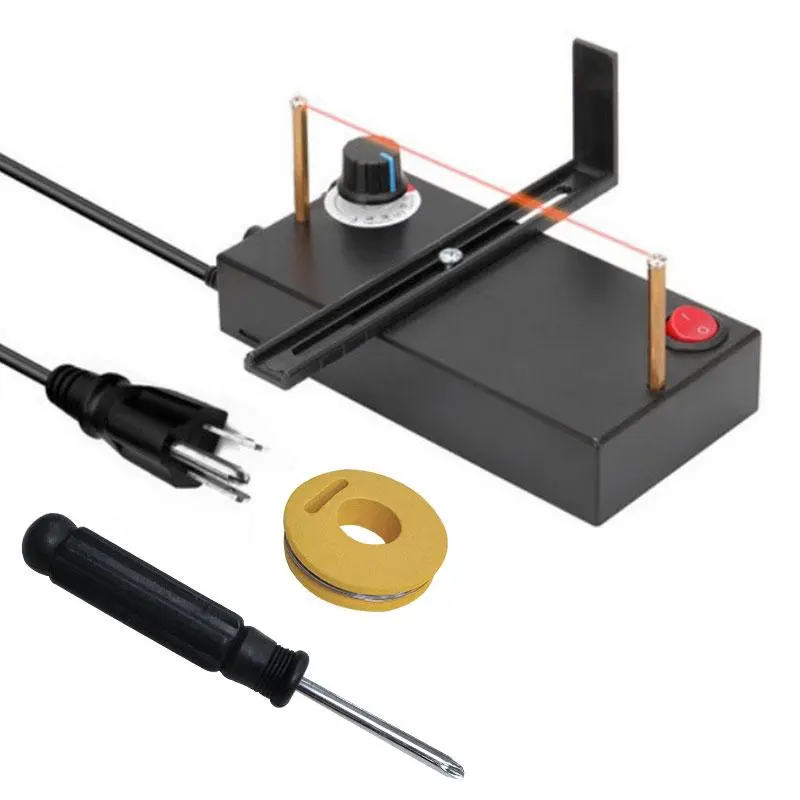 Multi-Purpose Small Portable Durable Reliable Electric Heat Cutter Machine Control, Ideal for Cutting Velcro, Nylon, Plastic Zippers, Fabric Straps, Belts, Bags