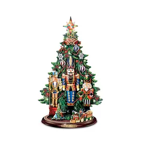 The Nutcracker Tabletop Tree With Lights Music And Motion Festive Christmas Decorations